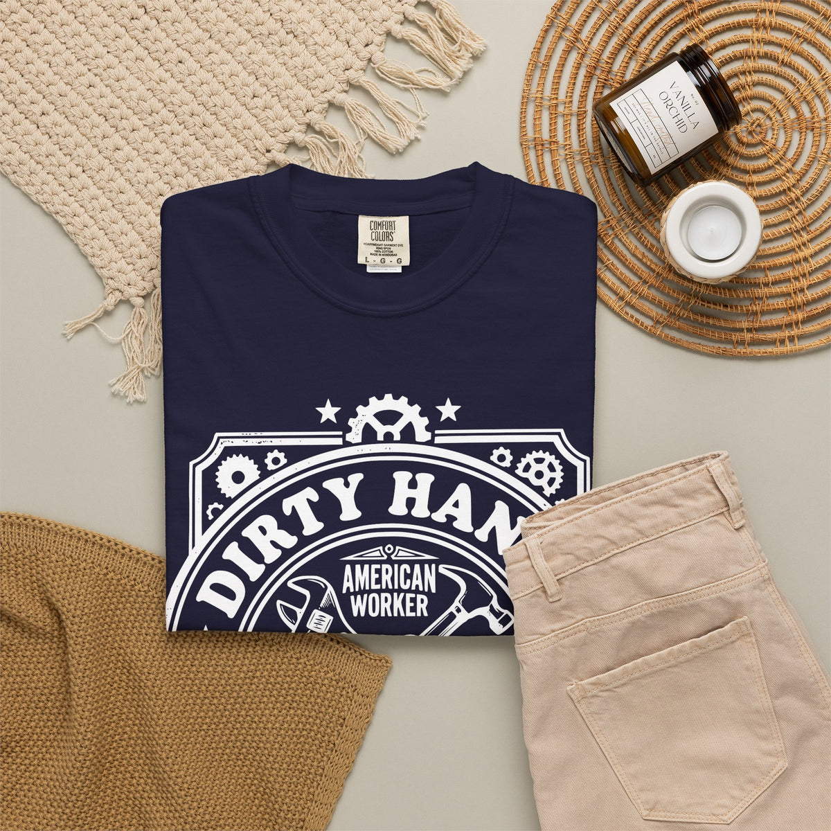 T-Shirt — "Dirty Hands, Clean Money" American Worker Vintage Workwear Tee