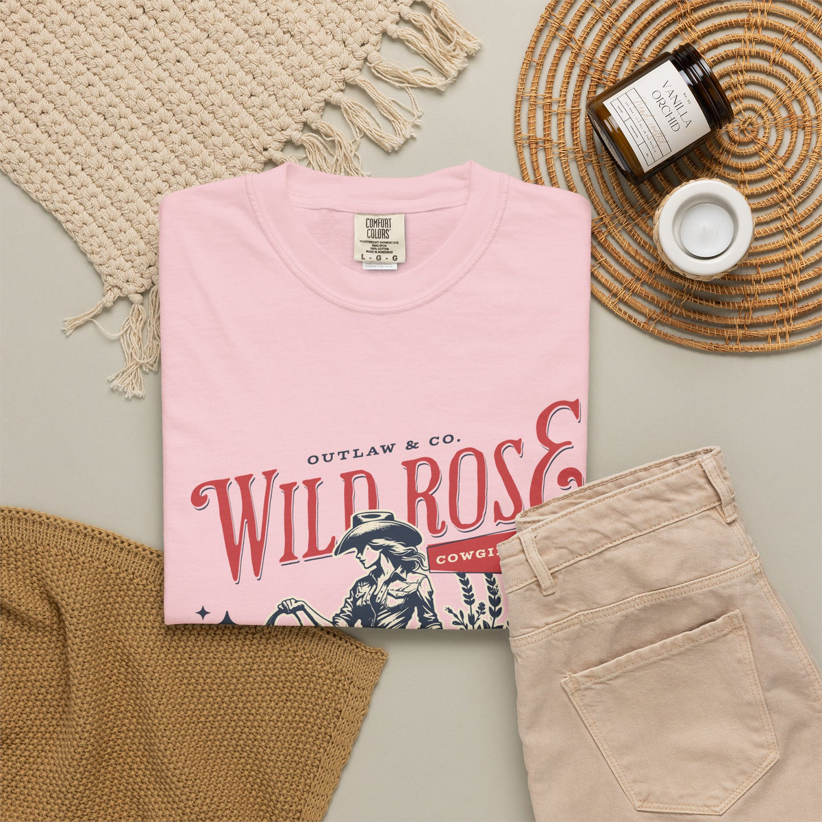 Wild Rose Western T-Shirt — Outlaw Cowgirl Graphic Tee