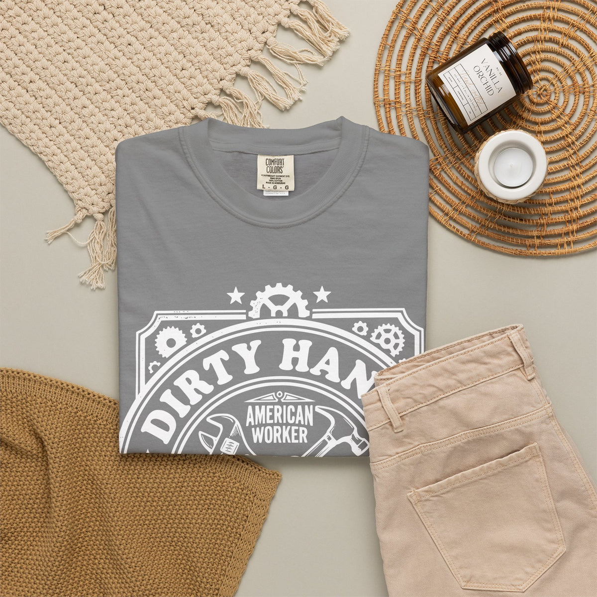 T-Shirt — "Dirty Hands, Clean Money" American Worker Vintage Workwear Tee