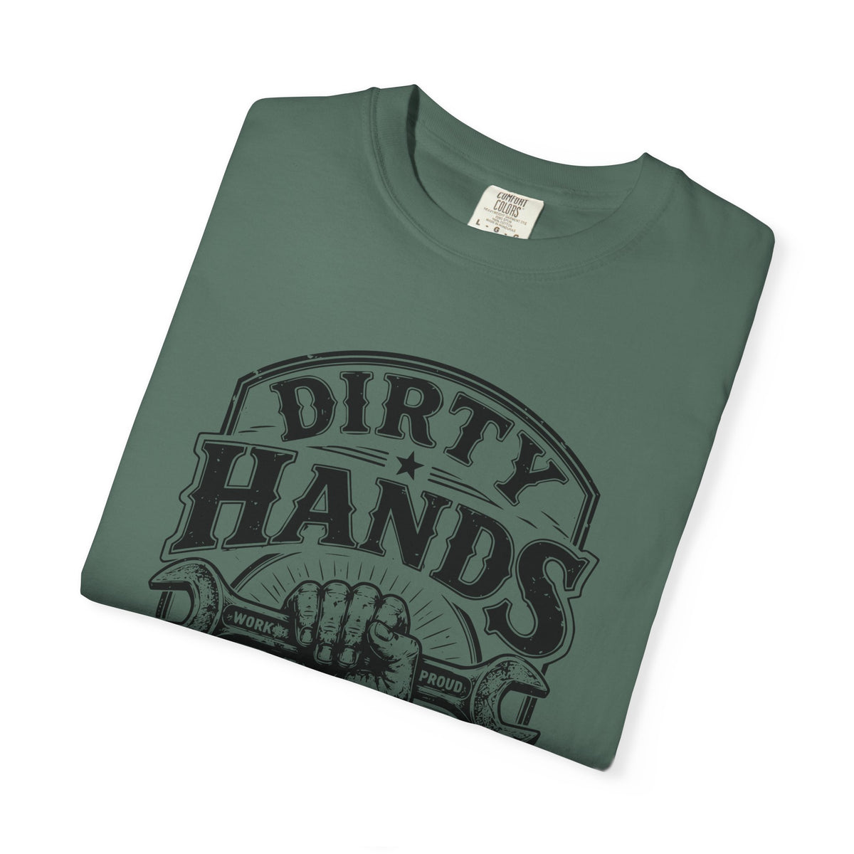Dirty Hands Clean Money T-Shirt — Vintage Mechanic Wrench Tee for Tradespeople