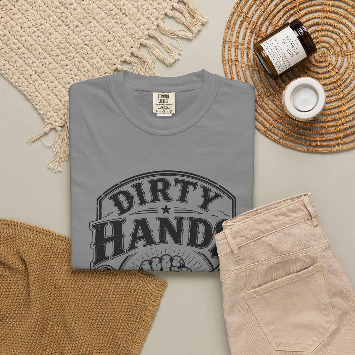 Dirty Hands Clean Money T-Shirt — Vintage Mechanic Wrench Tee for Tradespeople