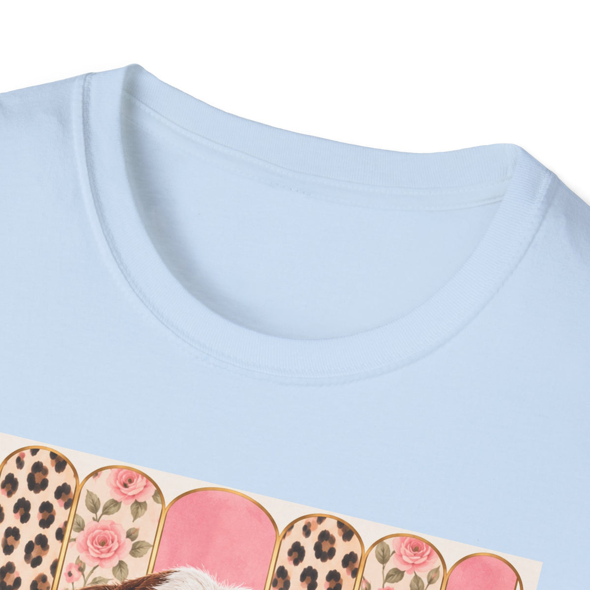Retro Pink Leopard Goat T-Shirt — Cute Sunglasses Goat Graphic Tee