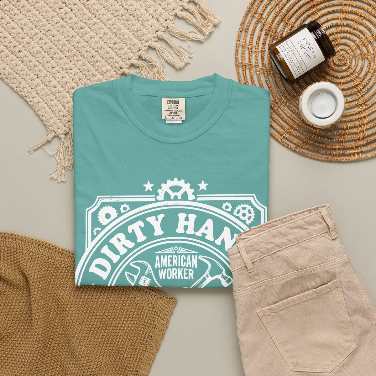 T-Shirt — "Dirty Hands, Clean Money" American Worker Vintage Workwear Tee