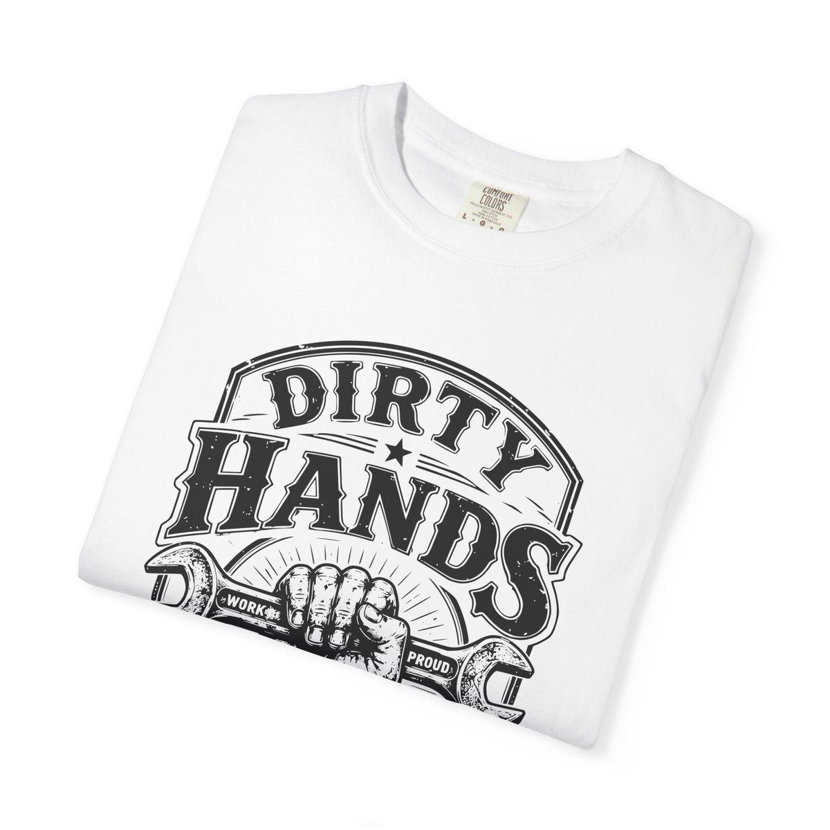 Dirty Hands Clean Money T-Shirt — Vintage Mechanic Wrench Tee for Tradespeople