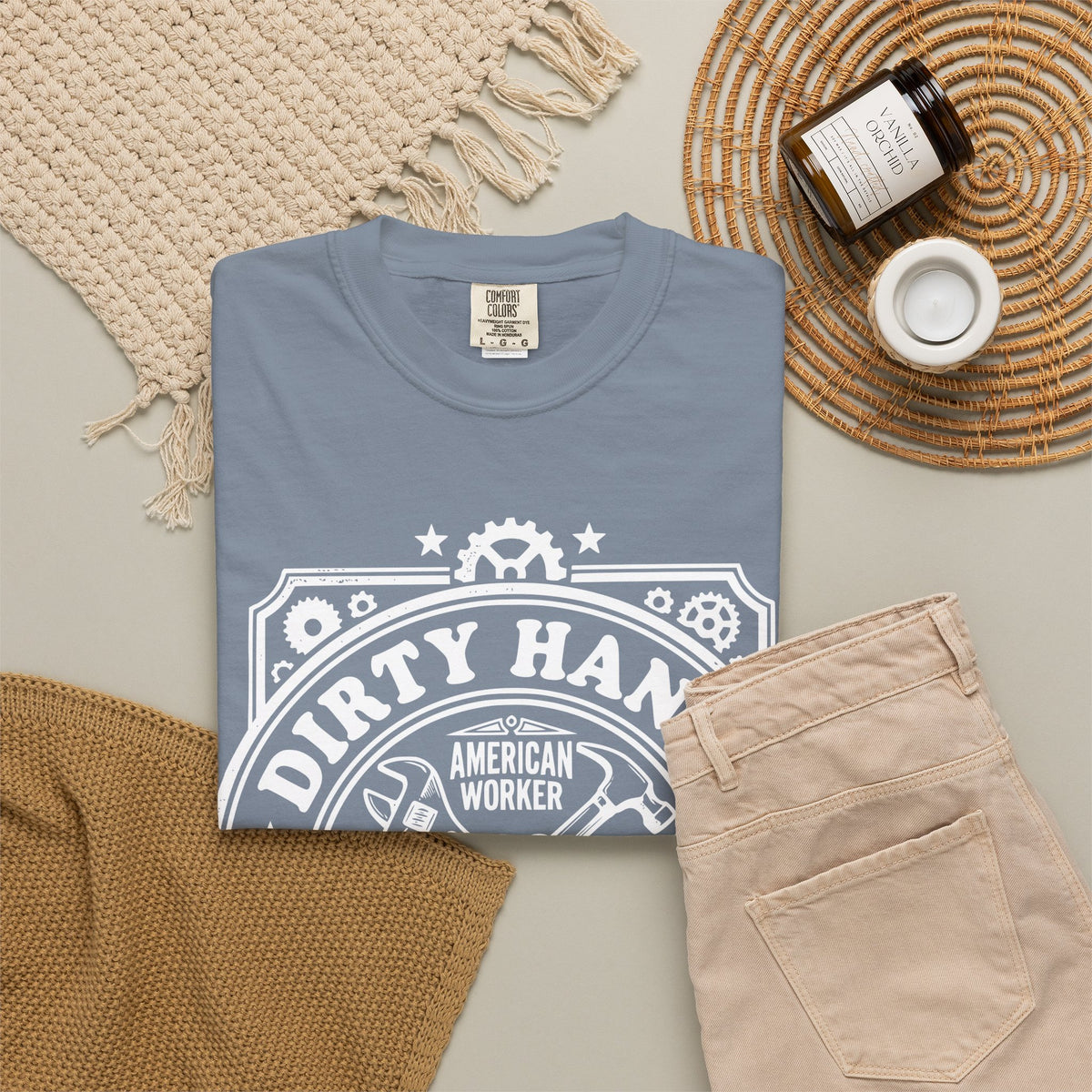 T-Shirt — "Dirty Hands, Clean Money" American Worker Vintage Workwear Tee