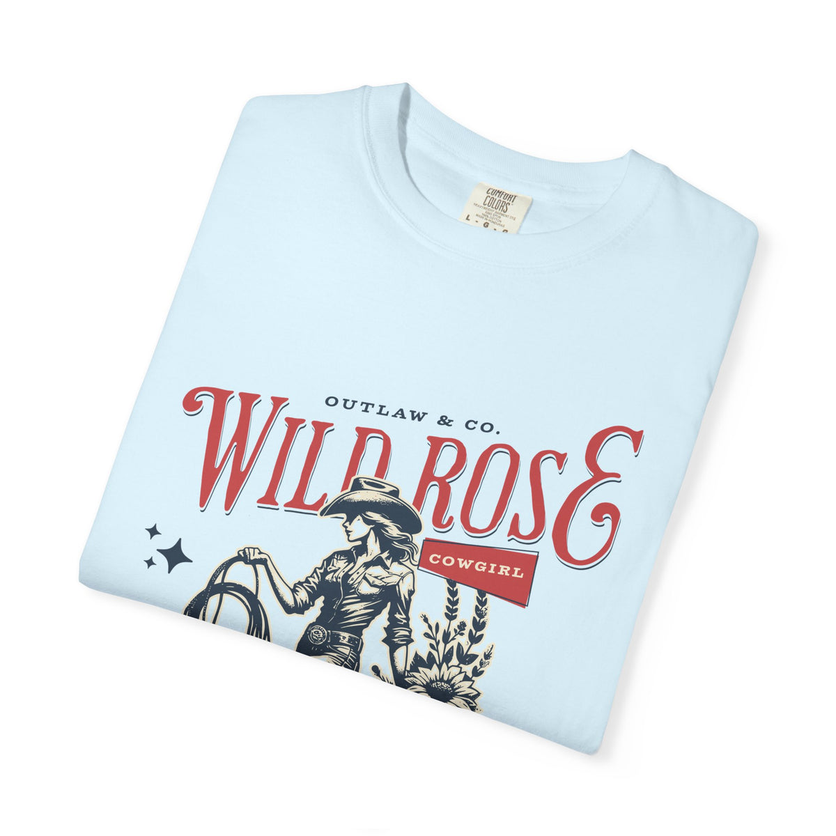 Wild Rose Western T-Shirt — Outlaw Cowgirl Graphic Tee