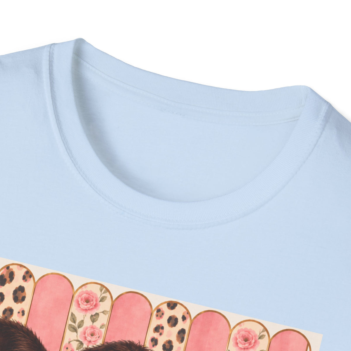Cow Portrait T-Shirt — Glam Cow with Sunglasses & Scarf