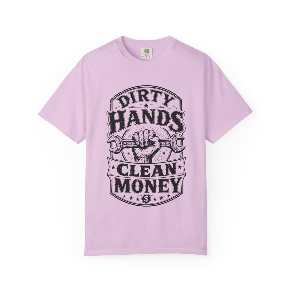 Dirty Hands Clean Money T-Shirt — Vintage Mechanic Wrench Tee for Tradespeople