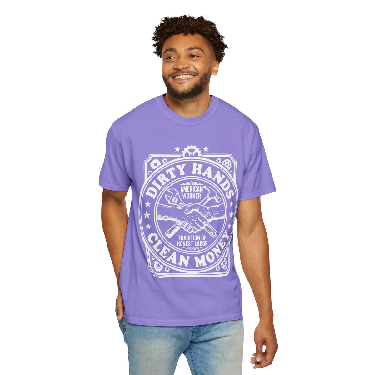 T-Shirt — "Dirty Hands, Clean Money" American Worker Vintage Workwear Tee