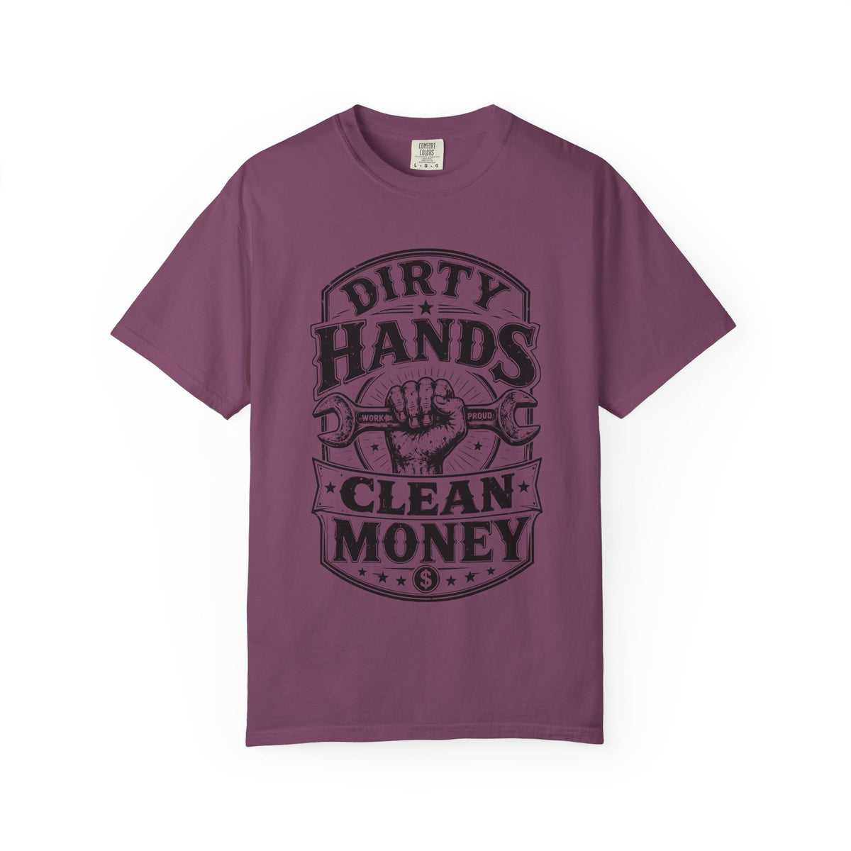 Dirty Hands Clean Money T-Shirt — Vintage Mechanic Wrench Tee for Tradespeople