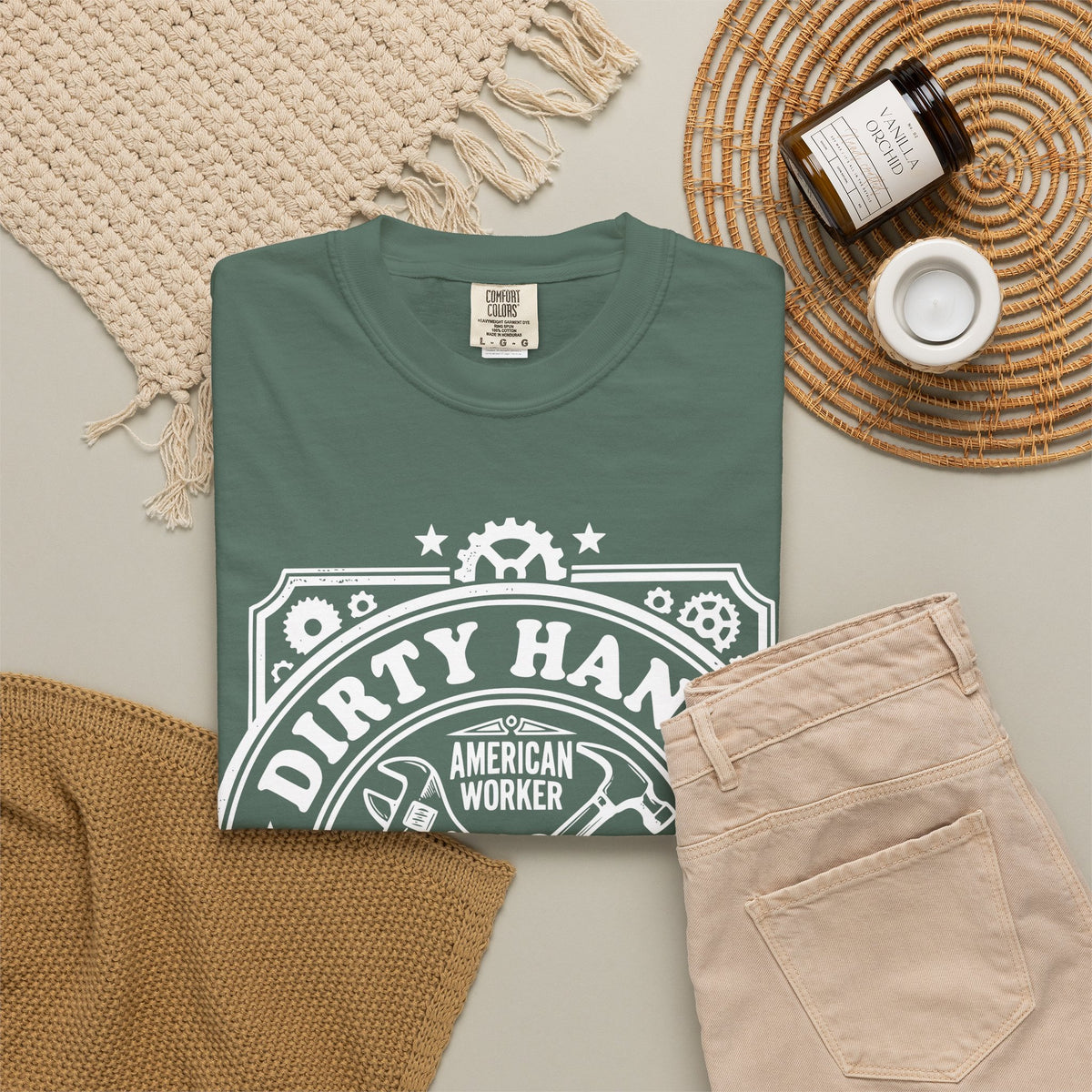 T-Shirt — "Dirty Hands, Clean Money" American Worker Vintage Workwear Tee
