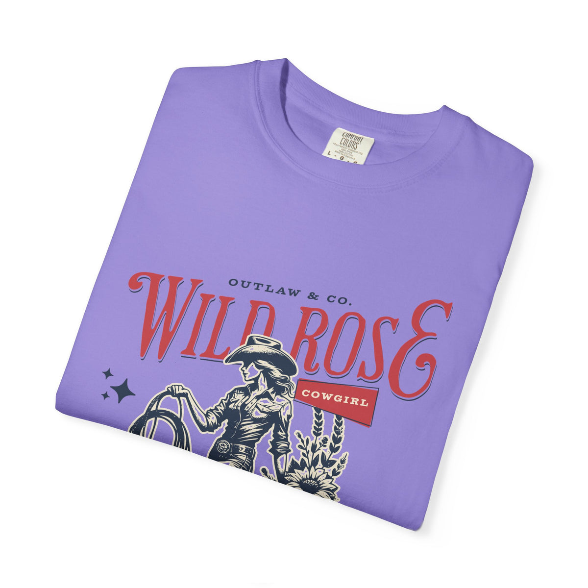 Wild Rose Western T-Shirt — Outlaw Cowgirl Graphic Tee