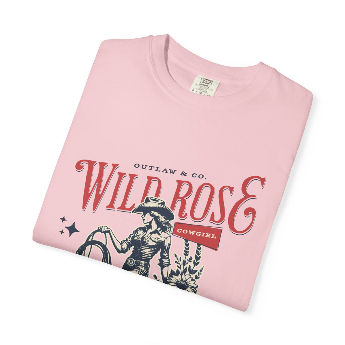 Wild Rose Western T-Shirt — Outlaw Cowgirl Graphic Tee