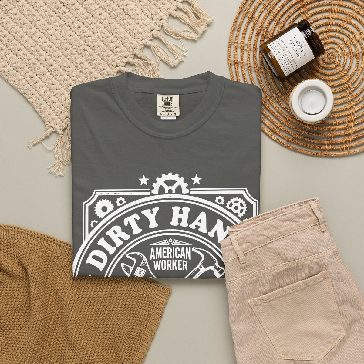 T-Shirt — "Dirty Hands, Clean Money" American Worker Vintage Workwear Tee