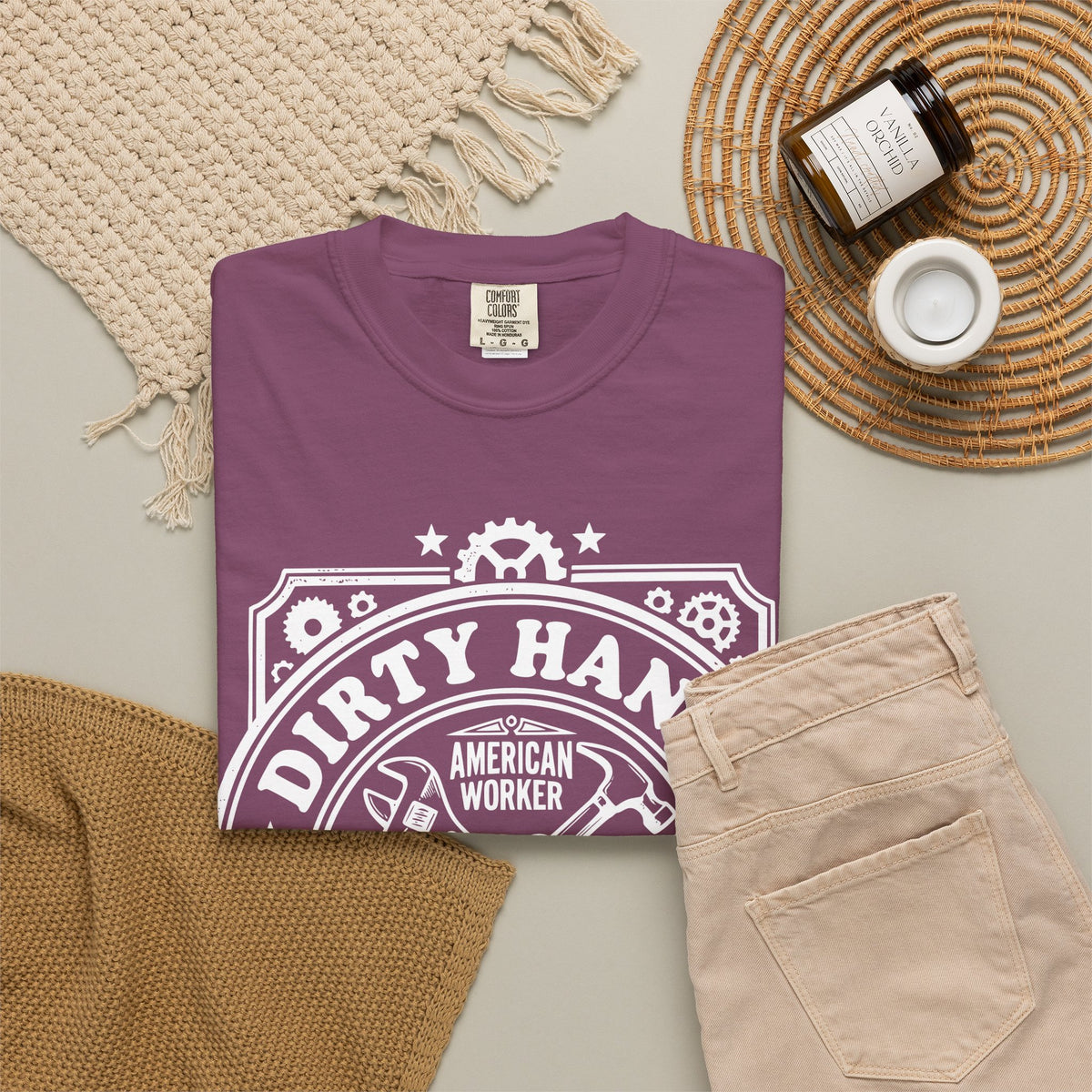 T-Shirt — "Dirty Hands, Clean Money" American Worker Vintage Workwear Tee