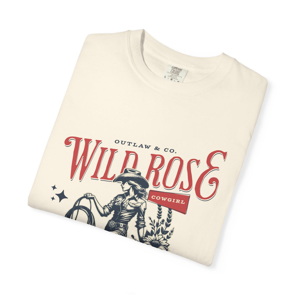 Wild Rose Western T-Shirt — Outlaw Cowgirl Graphic Tee