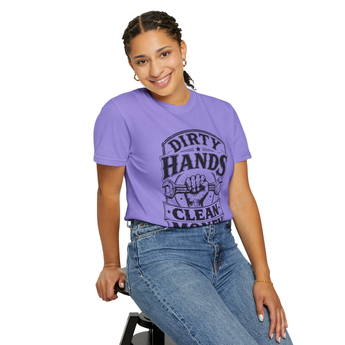 Dirty Hands Clean Money T-Shirt — Vintage Mechanic Wrench Tee for Tradespeople