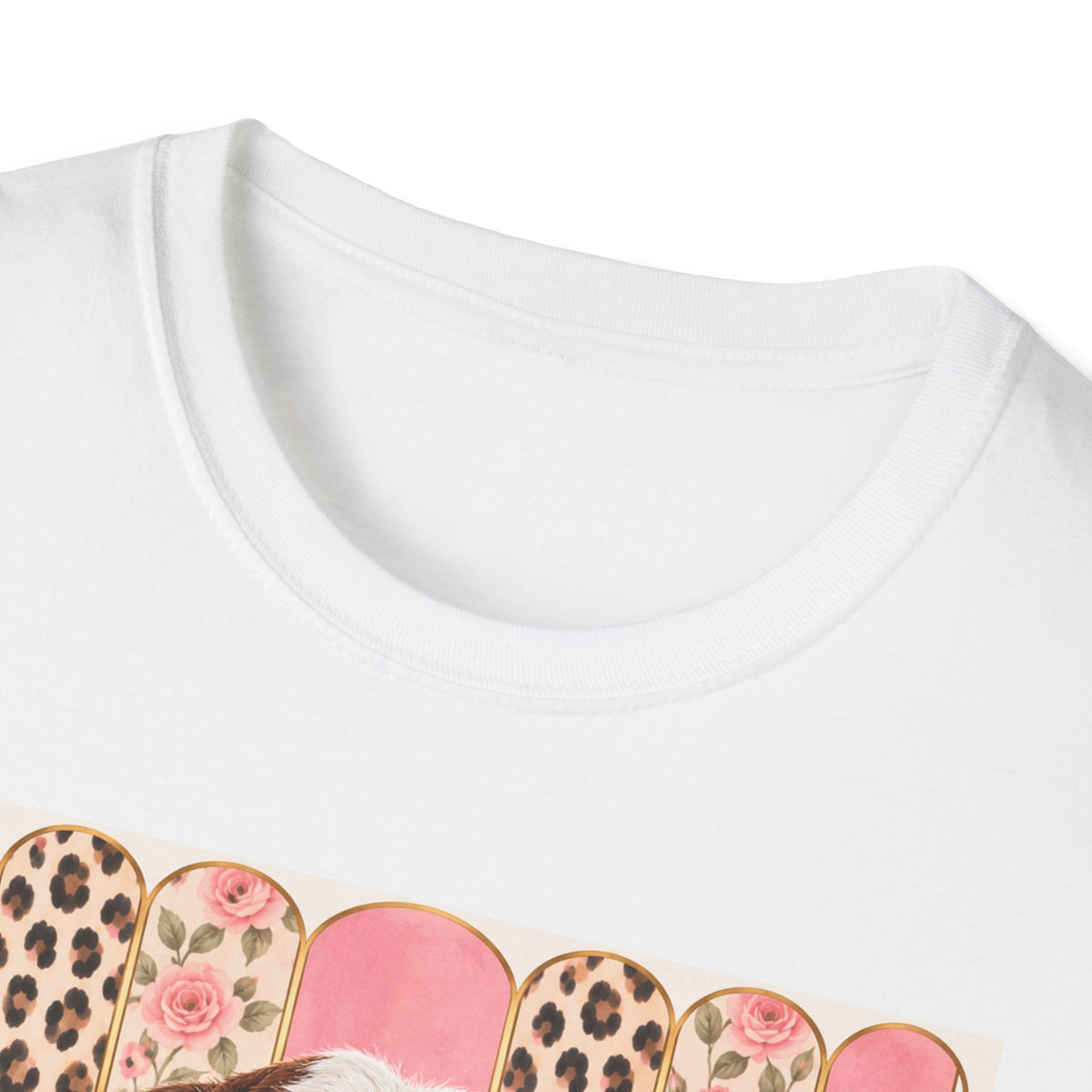 Retro Pink Leopard Goat T-Shirt — Cute Sunglasses Goat Graphic Tee