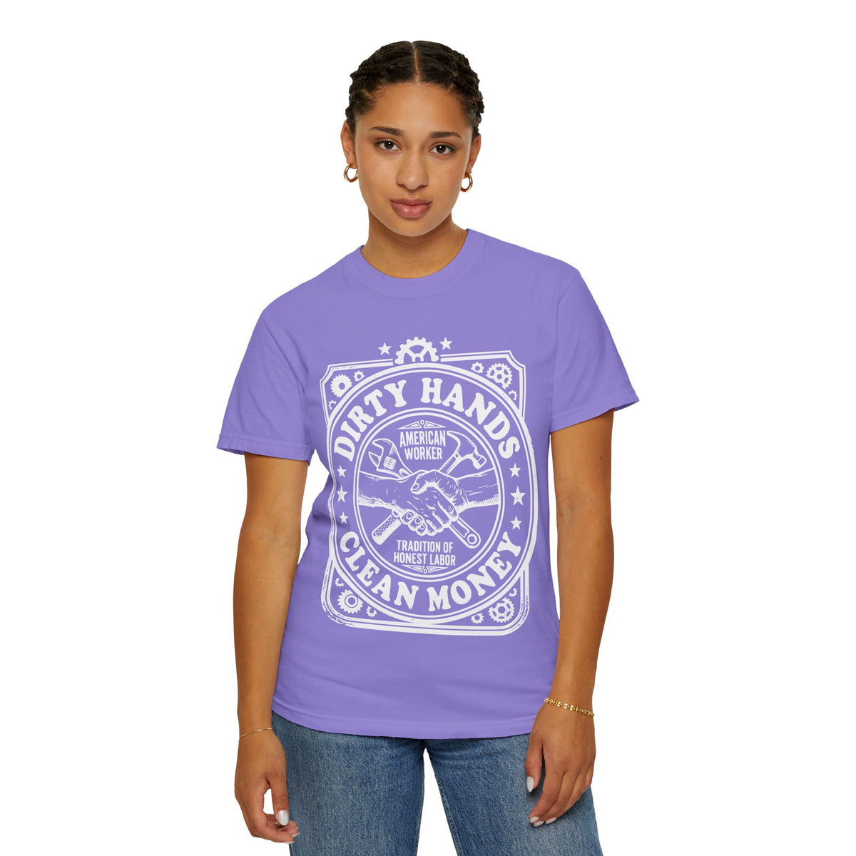 T-Shirt — "Dirty Hands, Clean Money" American Worker Vintage Workwear Tee